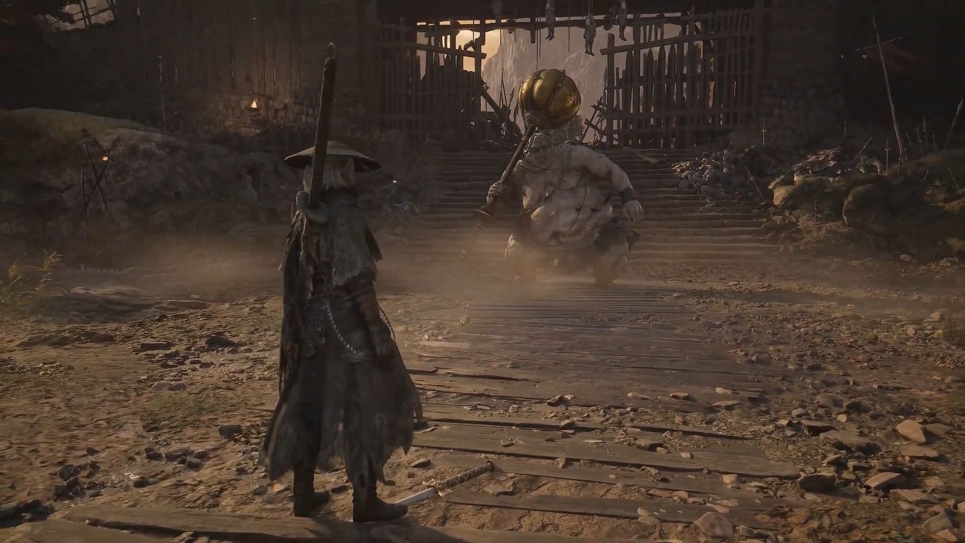 Beating Wan Jun " Coppermaul" in Phantom Blade Zero gameplay demo rewards Soul - Bashpole (Image via S-Game)